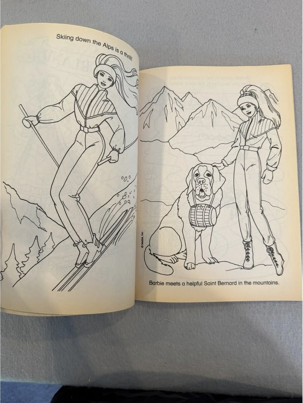 Vintage 1999 Barbie Coloring Book Around The World By Golden Books Unused